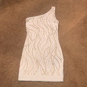 White off the shoulder dress